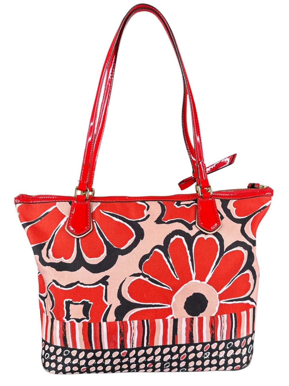 COACH Poppy Floral Scarf Print Tote - Picture 2 of 11